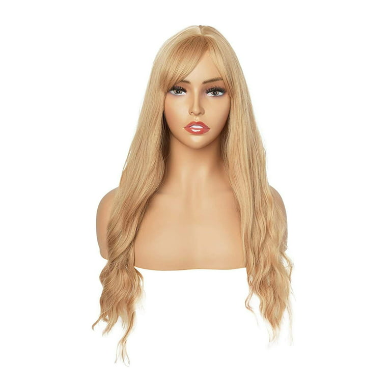Blue Banana Bright Coloured Baby Pink Wavy Long Wig/Synthetic Hair With Fringe 